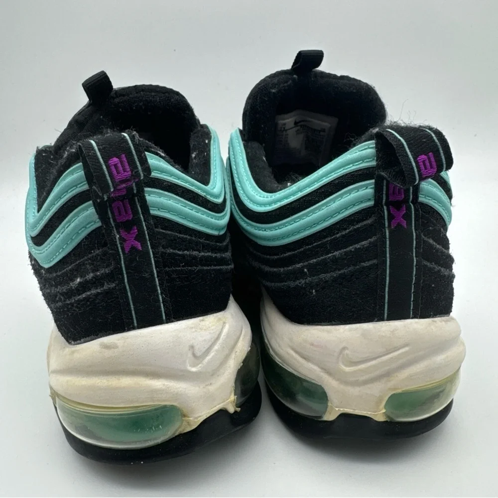 Nike Air Max 97 Black Hyper Violet 921522-015 Youth 7Y